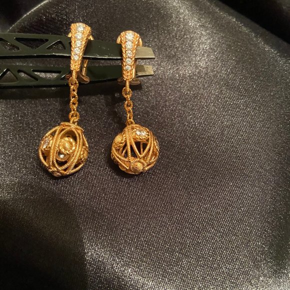 Judith Ripka 14K Rose Gold-Clad Sterling Silver Truffle Bead Earrings